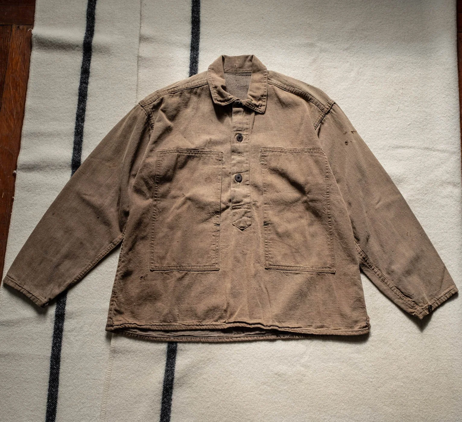 1910's WW1 US Army Brown Denim Work/ Chore Shirt CCC